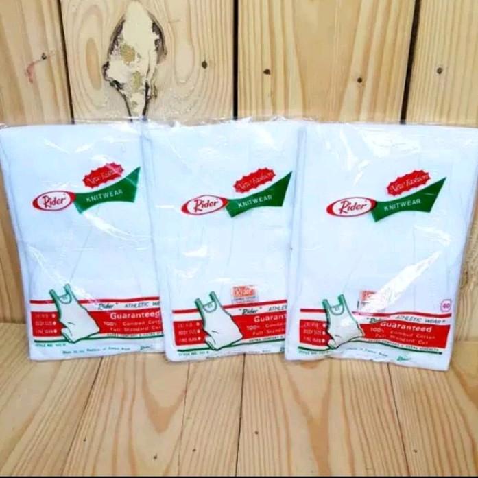 [[3pcs]]kaos singlet rider /kaos kutangRider/Singlet pria rider putih