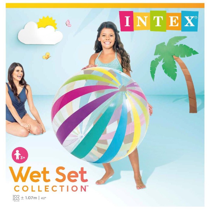 HOT SALE Bola Pantai Jumbo 107 cm / Mainan Bola Besar Beach Ball INTEX 59065