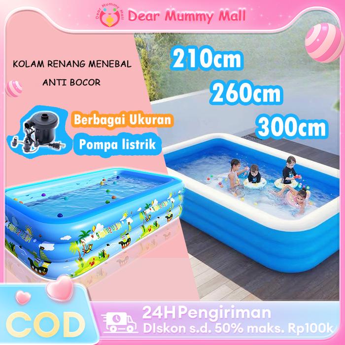 PROMO Free Shippingkolam renang anak jumbo 3 meter/Kolam renang karet yang Karet yang menebal