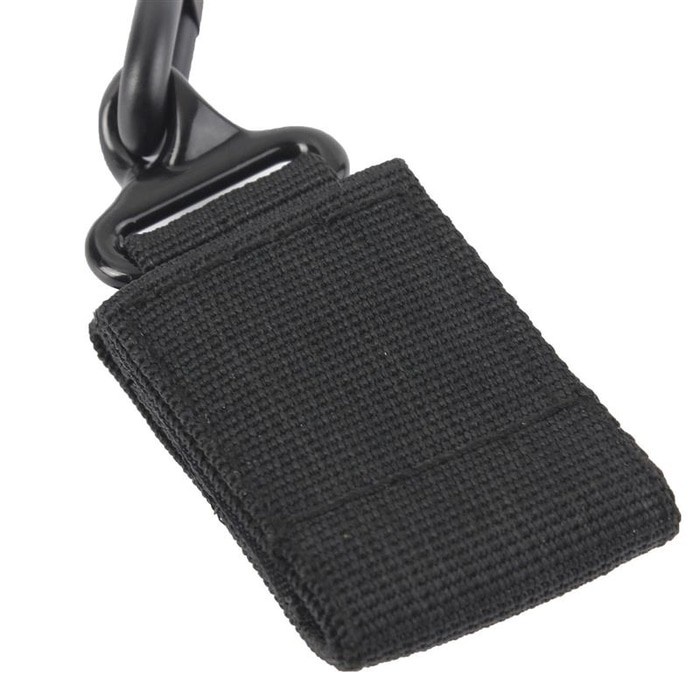 Tali Gantungan Pistol Lanyard Spring Belt - Black Terbaru