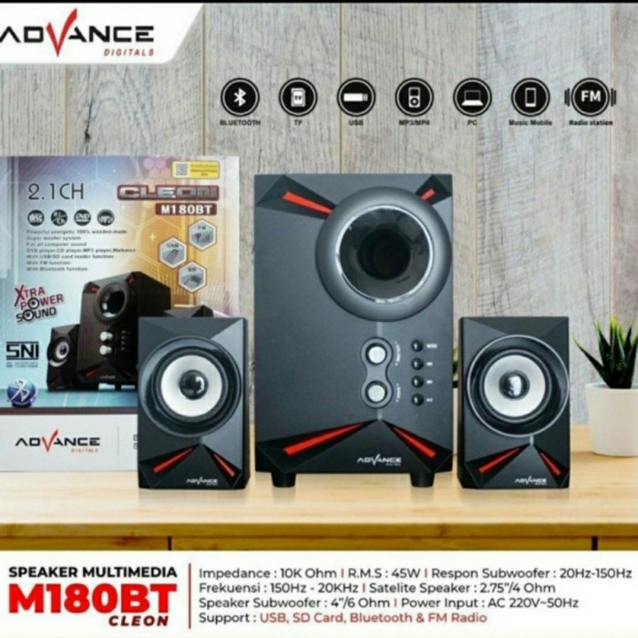 Speaker aktif advance M180BT bluetooth speaker
