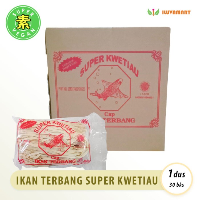

Ikan Terbang Super Kwetiau / Dus isi 30 bks per karton KueTiau KweTiao
