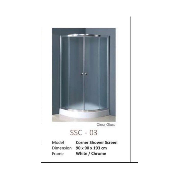 TERLARIS Shower box meridian oval + shower tray Ssc 03 uk.90 x 90 x 193 cm
