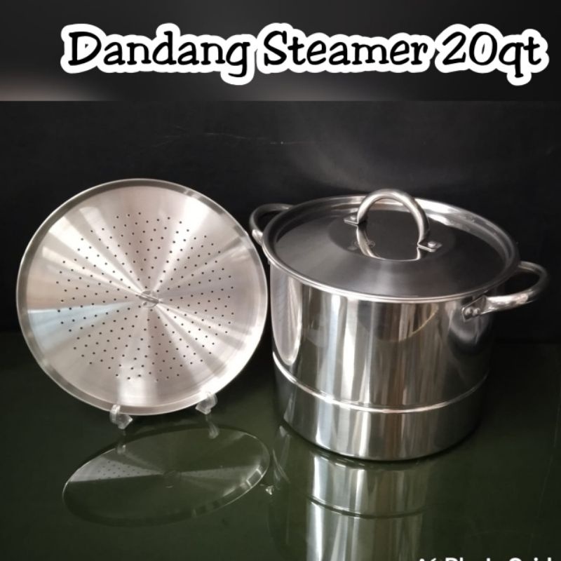Panci Supra Steamer Dandang Steamer Supra Stainles Steel 20qt
