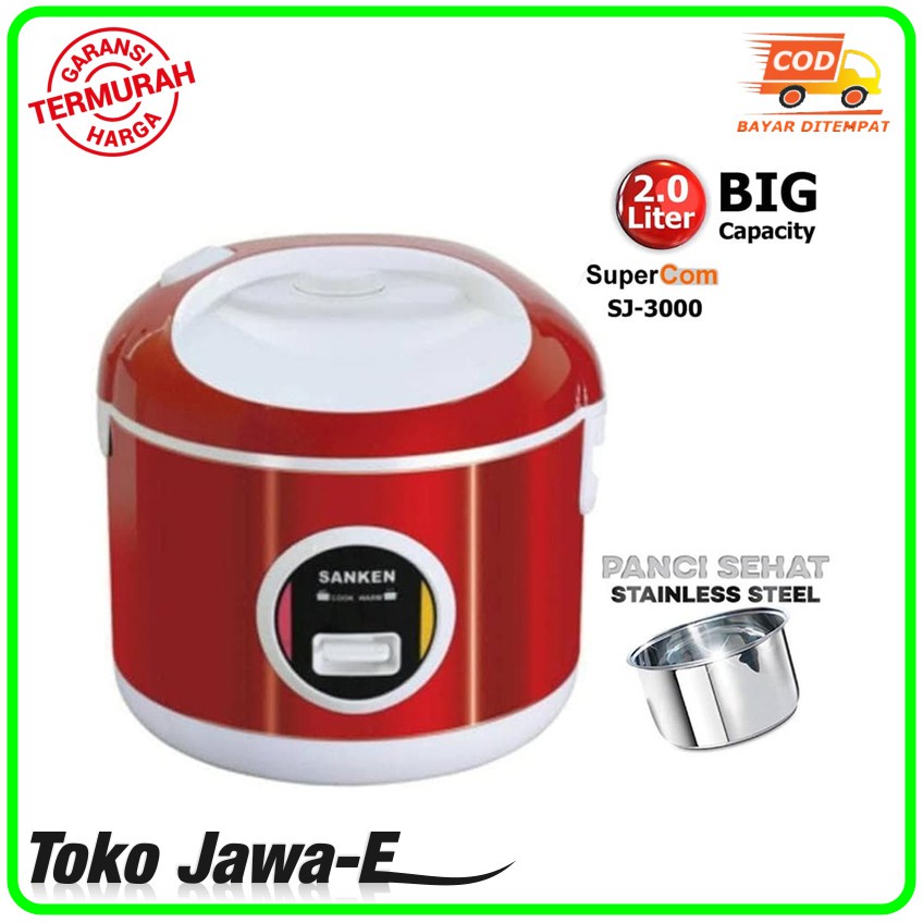 RICE COOKER Sanken Sj-3000 6in1 Stenlies Luar Dalam