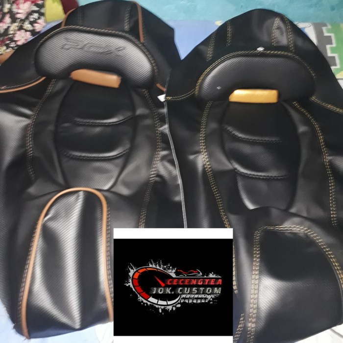 kulit jok mbtech castum pcx aksesoris motor pcx
