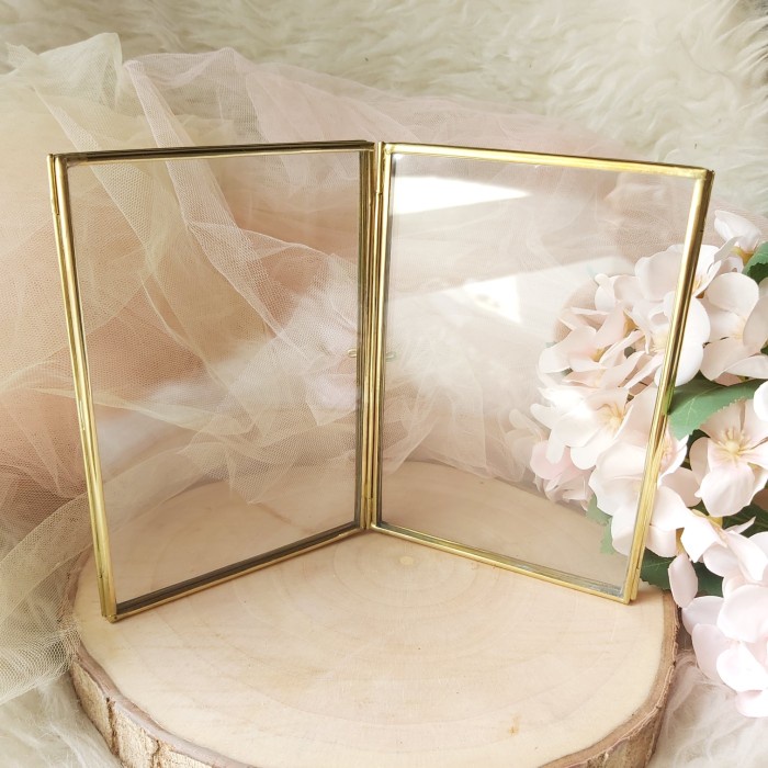 frame foto kaca list emas pigura transparant kado home decoration DiskonJual MurahHarga DiskonObral
