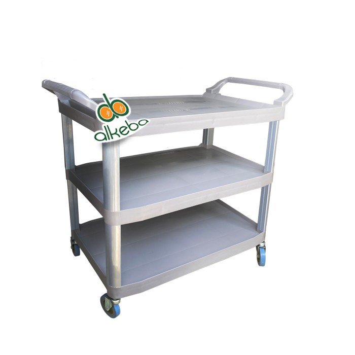 Trolley Troli Pengantar makanan hotel Resto 3 step no bucket