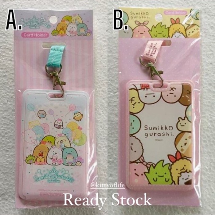 

ID Card Holder Poly w Neck Strap Sumikko Gurashi Original