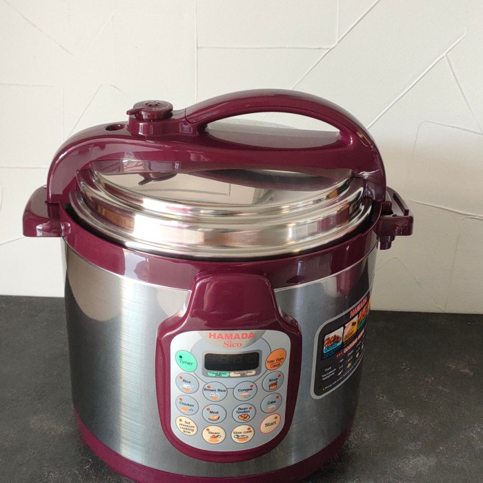 Herzliya Panci Presto Hamada 6 L, Presto Listrik, Pressure Cooker