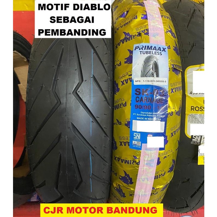 BAN DONAT PRIMAAX SK 03 80/90 90/90 RING 14 BAN TUBELESS BASAH KERING MOTOR MATIC MIO BEAT VARIO