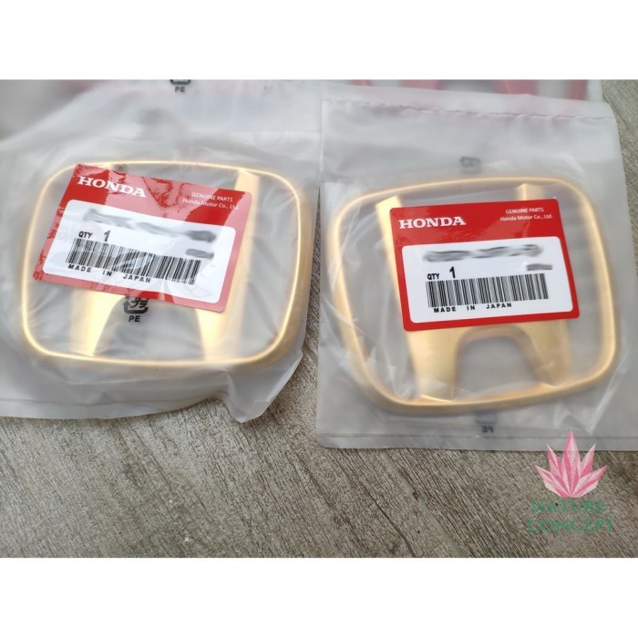 BISA GOSEND HONDA BRV CIVIC HRV JAZZ FREED ODDYSEY EMBLEM GOLD ORI JPN DEPAN EMAS
