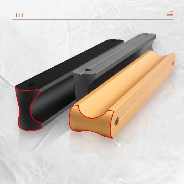 1M Handle Lemari Panjang Ikan Lemari Dapur Modern Handle Furniture Ikan Pintu Lemari Nimalis