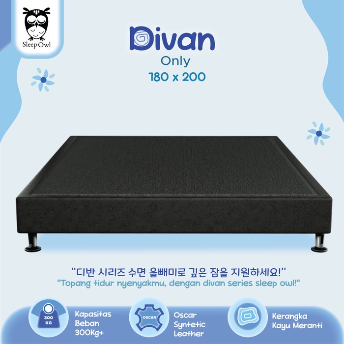 SLEEP OWL DIPAN TEMPAT TIDUR MINIMALIS DIVAN ONLY 180 X 200