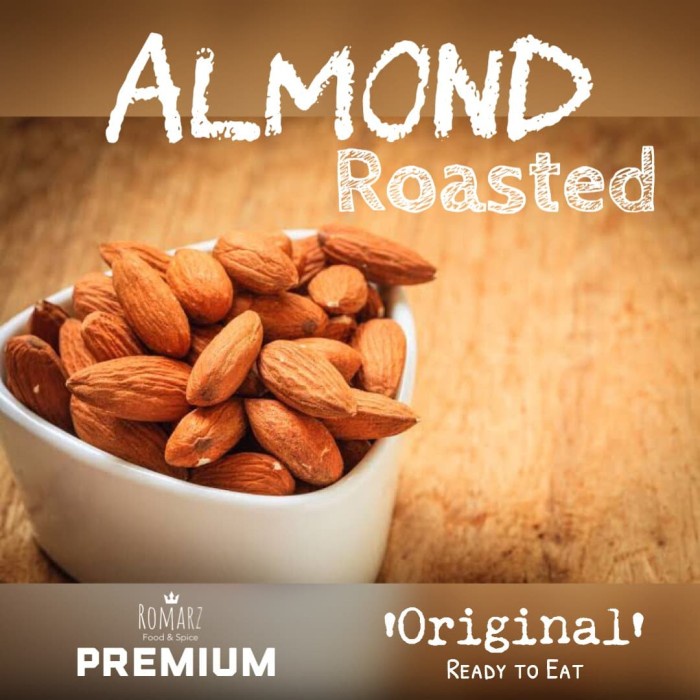 

Almond Roasted Kacang Almond Panggang Kacang Almond Oven 500gr