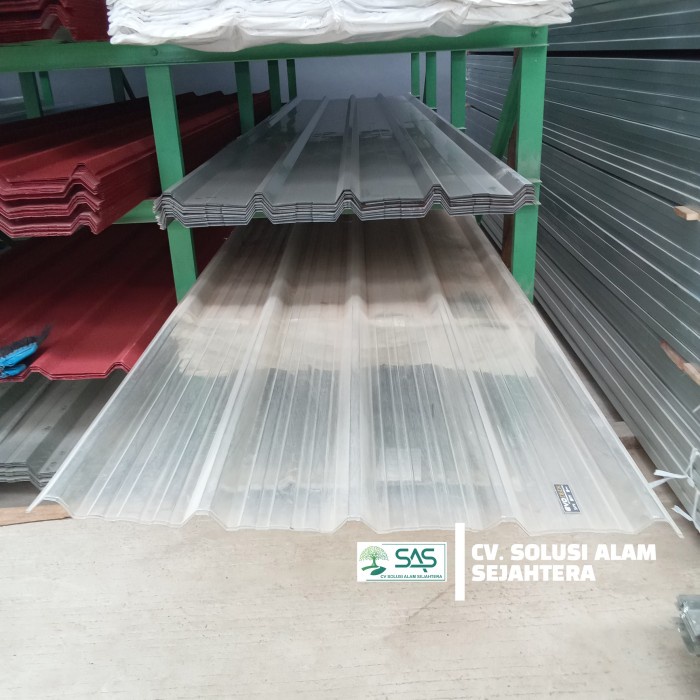 Spandek Transparan, Lebar 1 Meter, Panjang 3/4/5/6 Meter