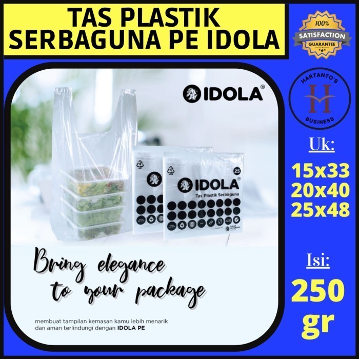 TERUJI Tas Plastik Kresek Serbaguna PE Idola / Kresek PE Mewah