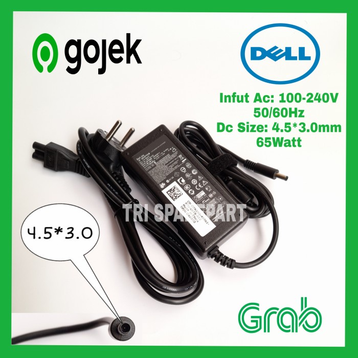 BISA GOSEND ADAPTOR CHARGER LAPTOP DELL INSPIRON 3157 3158 3162 3163 3168 3169 CAS