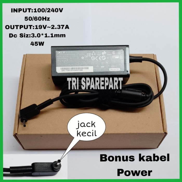BISA GOSEND ADAPTOR CHARGER LAPTOP ACER ASPIRE SWITCH 3 5 SF314-51 SF314 SF314-41