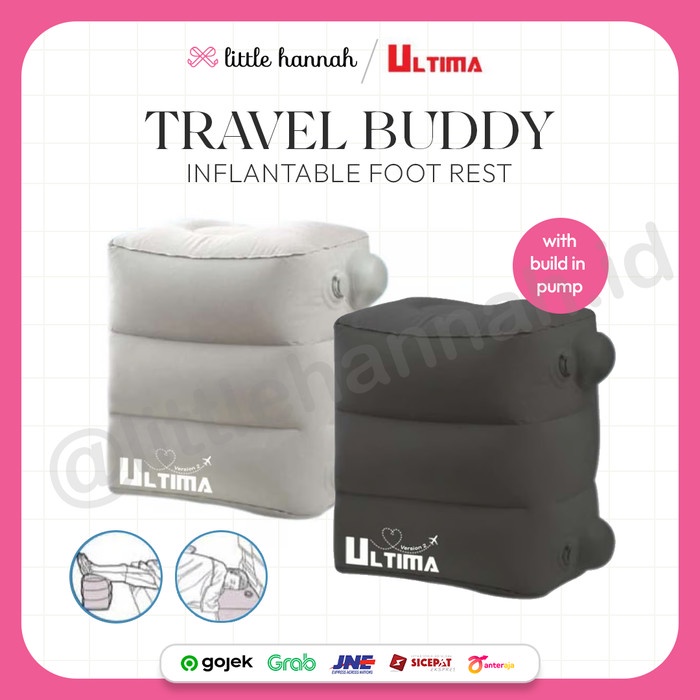 Ultima Flight Buddy Inflateable Foot Rest / Bantalan Kaki / Penyangga Kaki Di Pesawat