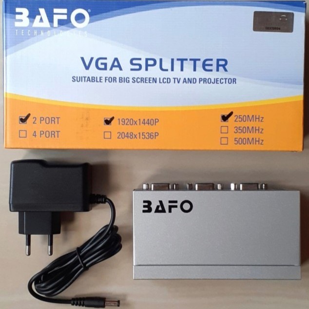 BAFO VGA or HDMI SPLITTER [2 Port, 4 Port, 8 Port]