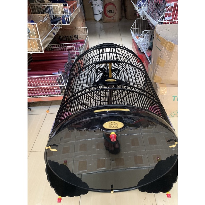 SANGKAR KANDANG BURUNG MURAI BATU BNR PVC BLACK MAGIK BARU NO 2 ( A1 )