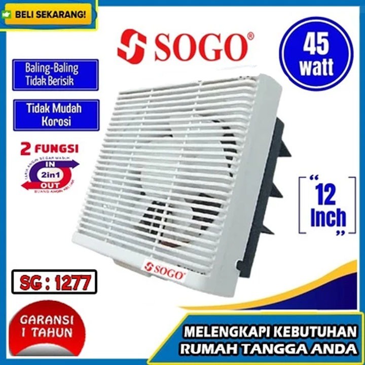 Citayam Hexos Dinding 12 Inch Wall Exhaust Fan Kipas Angin Ventilasi Dapur 12" promo new PREMIUM