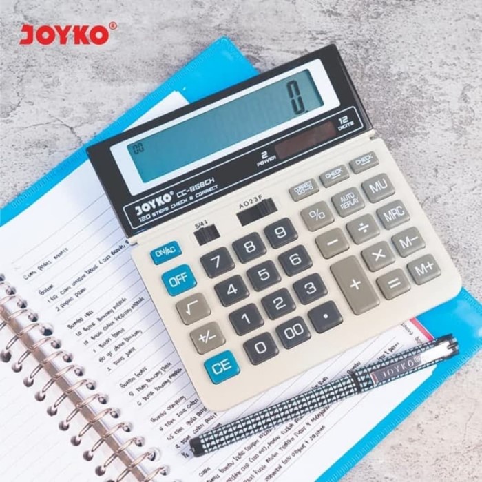 

KALKULATOR JOYKO CC868CH 12DIGIT/CALCULATOR JOYKO ORI CHECK CORRECT [TERBARU[TERLARIS[ORIGINAL[ASLI]