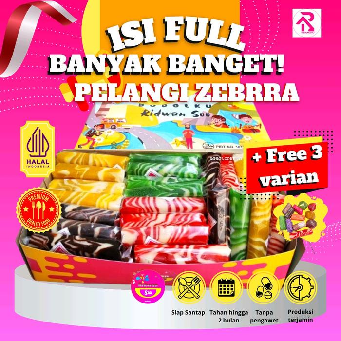 

NeW Dodol Garut Pellangi xebberra Warna Warni uk 1 Kg