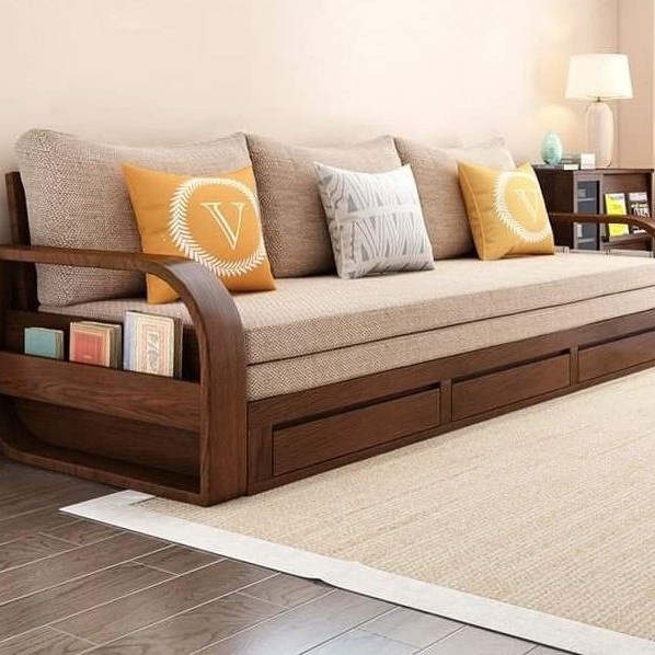 PREMIUM Kursi Sofa 3 Seater Minimalis Kayu Jati Sofa Gajah