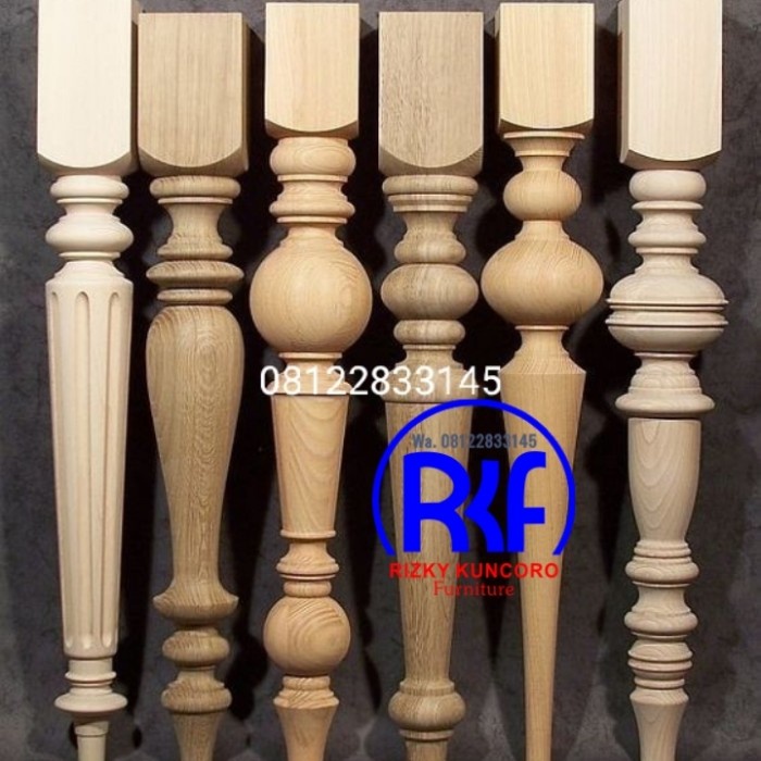 PREMIUM Aneka model bubutan kaki meja kayu jati-Jepara
