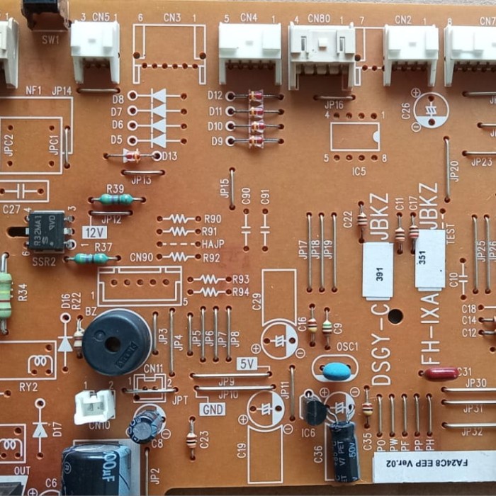 PCB Modul AC Sharp 1/2 3/4 1 1.5 PK DSGY-C391JBKZ Original Cabutan Bekas
