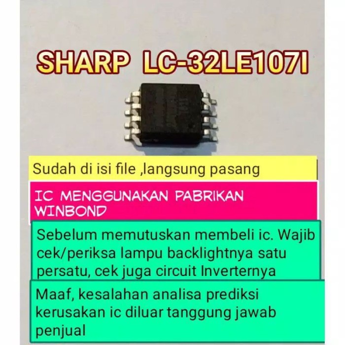 IC eprom sharp LC-32le107i
