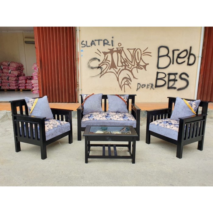 PREMIUM KURSI KAYU KURSI RUANG TAMU SOFA DUDUK KURSI TERAS KURSI 211 SOFA 211