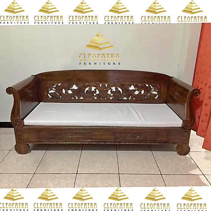 PREMIUM KURSI BALE BALE JATI UKIR, BANGKU KAYU JATI MADURA