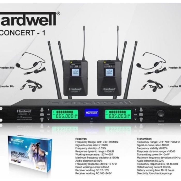 mic wireless hardwell original clip on