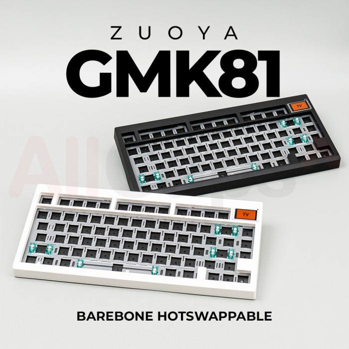 Zuoya GMK81 75% Mechanical Keyboard Barebone Hotswappable - Hitam/Putih