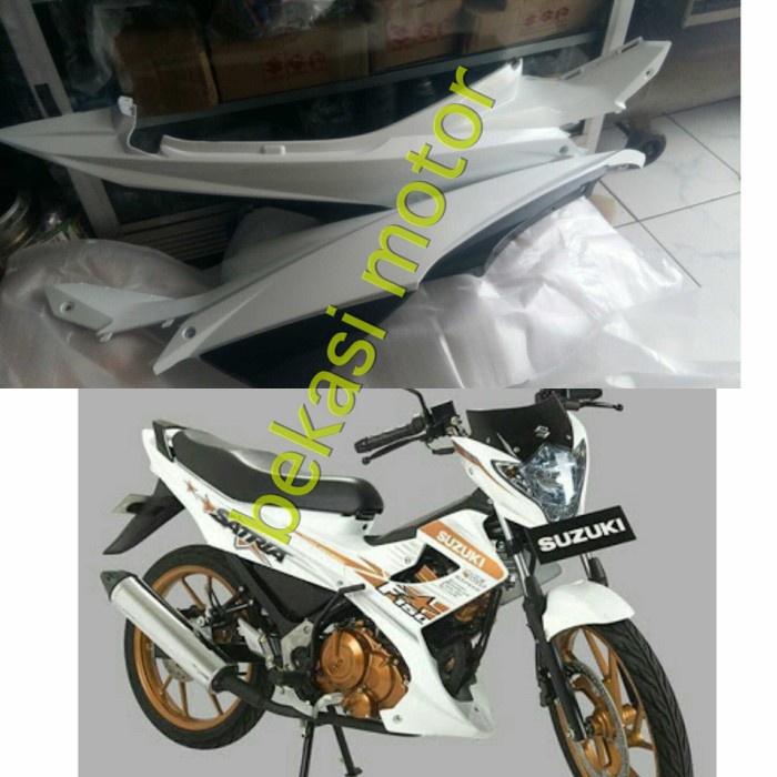 bodi body satria fu facelift 2013-15 original sepasang (putih)