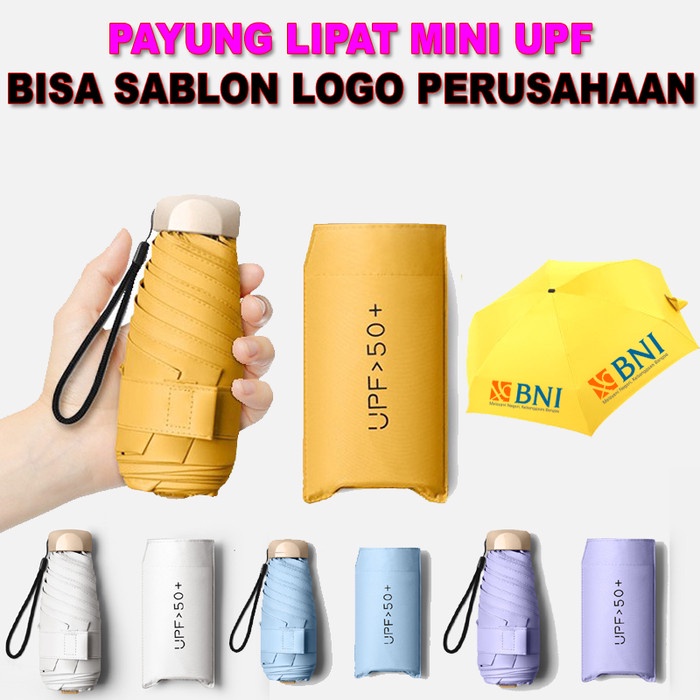 PAYUNG CUSTOM LOGO SABLON / PAYUNG LIPAT MINI / PAYUNG KECIL