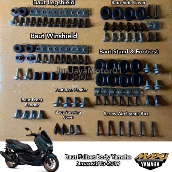 HOT SALE baut lengkap full set body Yamaha All New nmax 2016 - 2022