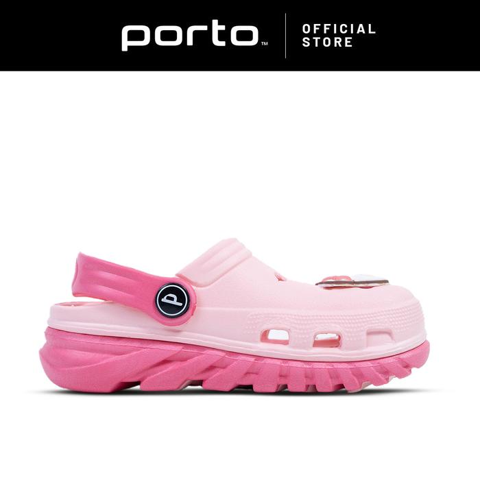 DISKON PORTO OFFICIAL - SANDAL JIBBITZ ANAK PEREMPUAN LAKI-LAKI SEPATU SENDAL PORTO ANAK JELLY KARET