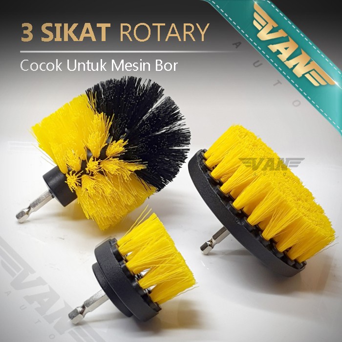 Sikat Rotary Mesin Bor Refill Sikat Velg / Ban / Karpet Mobil / Motor