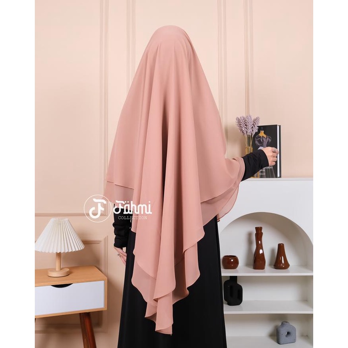 Jilbab Syari French Khimar Rania Bisa Langsung Pake Cadar Kerudung Muslim Terlaris