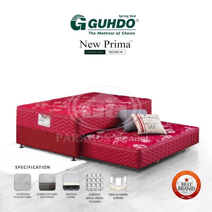 Spring Bed 2In1 New Prima 160X200 (Tanpa Sandaran) - Guhdo