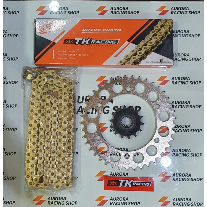 Gear Set Tk Honda Cbr 250 Rr & Rantai Tk 520 Oring Gold