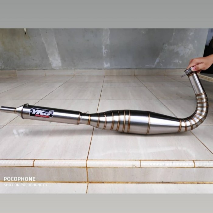 Knalpot Ykj Kolong Python Stainless Super Garing Original Ykj Racing