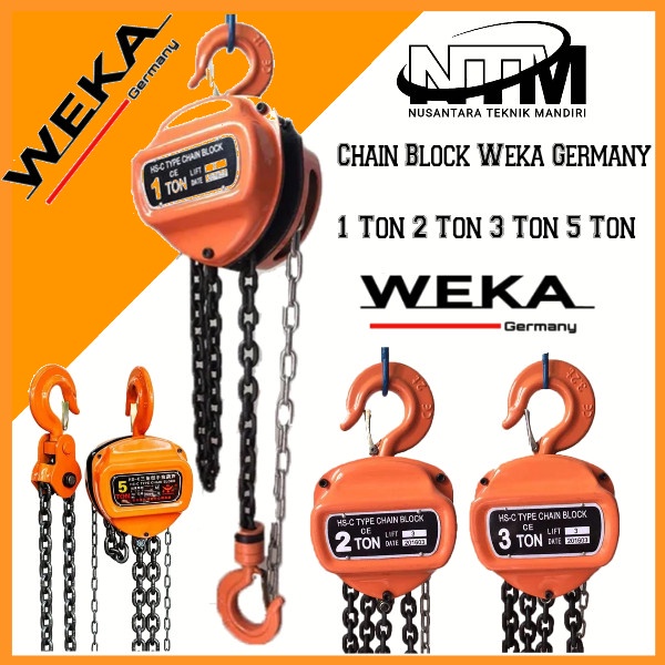 Chain block 3ton x 15meter Weka