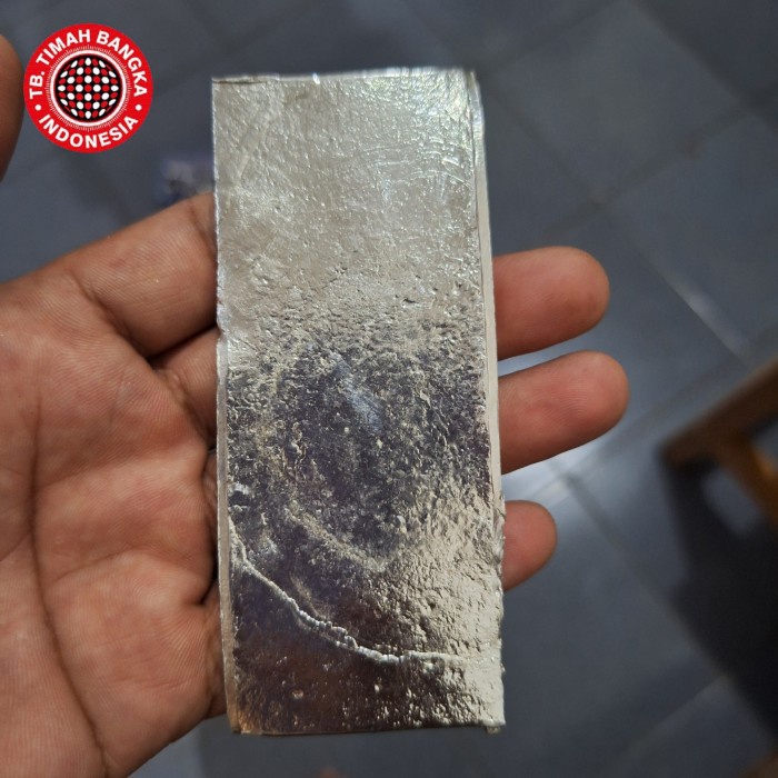 HOT SALE! Plat Timah Putih Murni Sn Kadar 99 10x4 cm