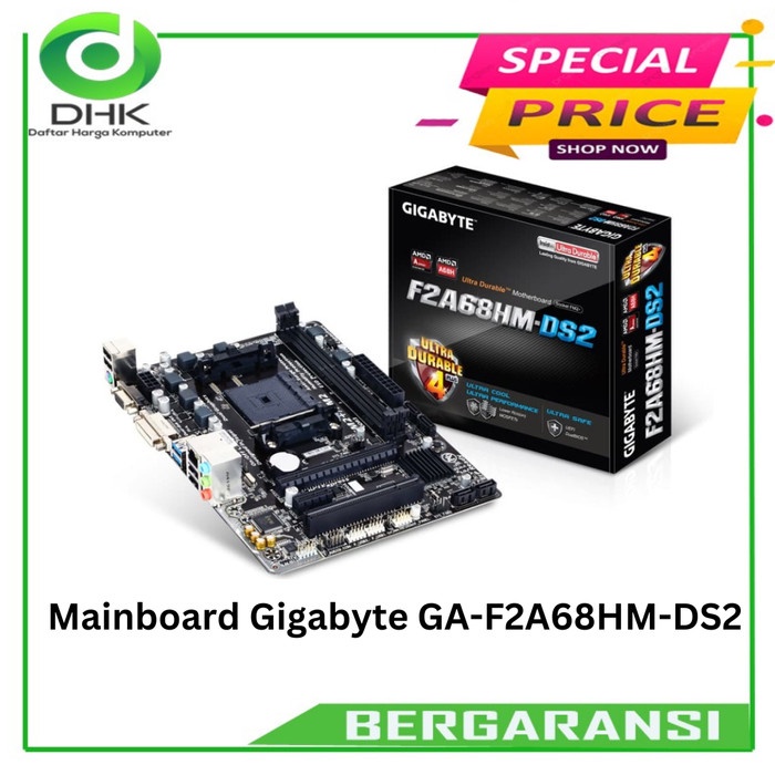 BISA GOSEND MAINBOARD GIGABYTE GA-F2A68HM-DS2 TERLARIS