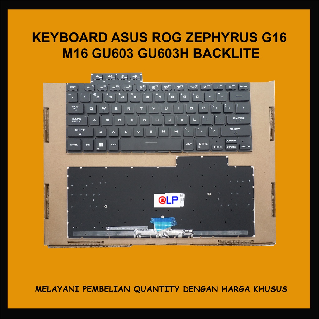 Keyboard Asus Rog Zephyrus g16 m16 gu603 gu603h Backlight